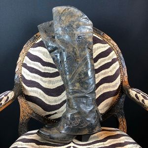 ⭐️🆕[El Vaquero]Valerio Giuntoli Tall Cowboy Boots